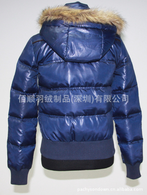 【廠家批發供應女裝連帽毛條防水保暖羽絨服生產訂制戶外羽絨制品96】價格,廠家,圖片,服裝加工,佰順羽絨制品(深圳)-